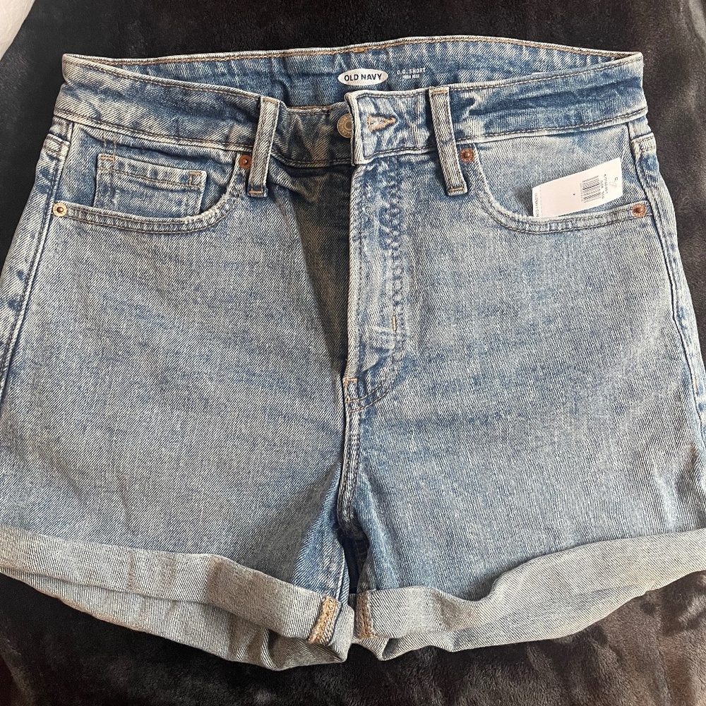 Jean High Rise Shorts